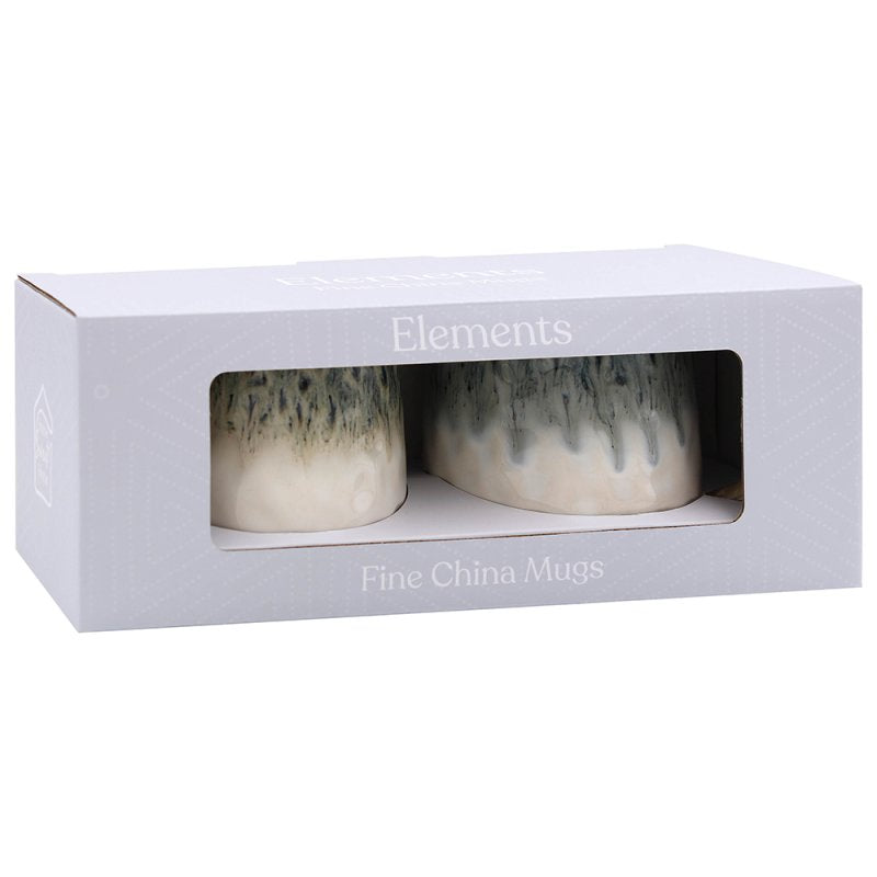 Reactive Glaze mug boxed set of 2