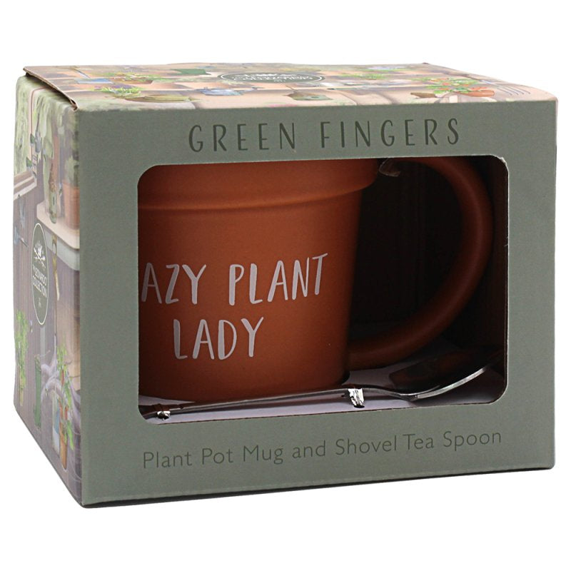 Crazy Plant lady Mug and Spoon boxed