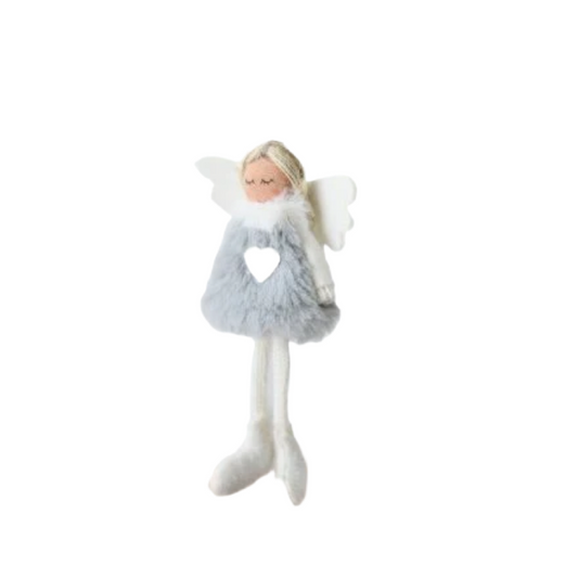 Grey Faux Hanging Angel