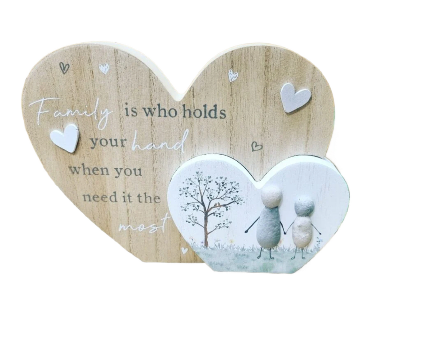 Family Pebble Art plaque
