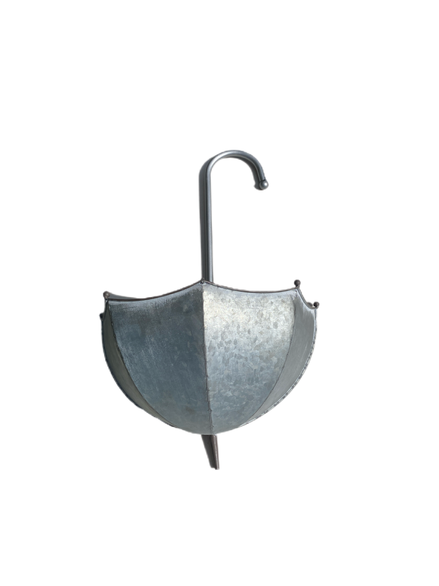 Large Zinc Umbrella Planter