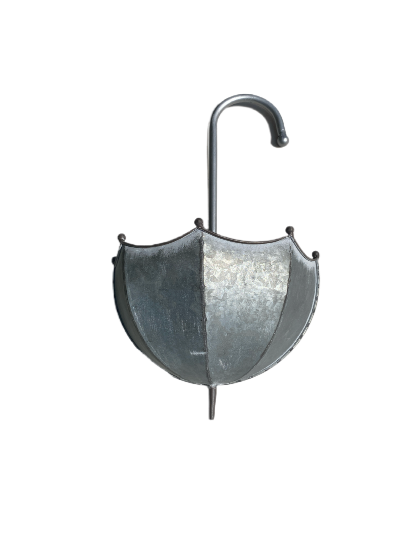 Small Zinc Umbrella Planter