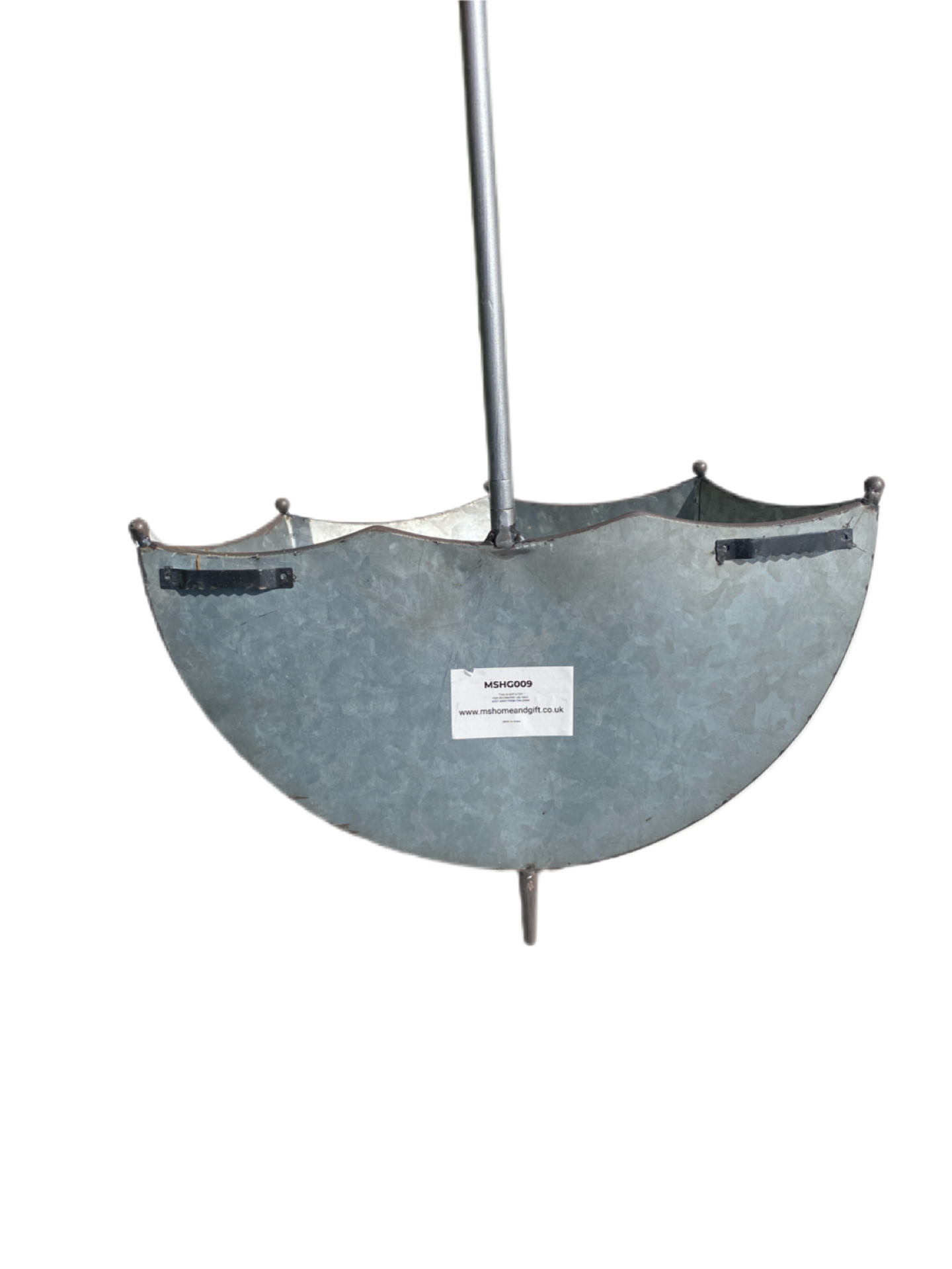 Large Zinc Umbrella Planter