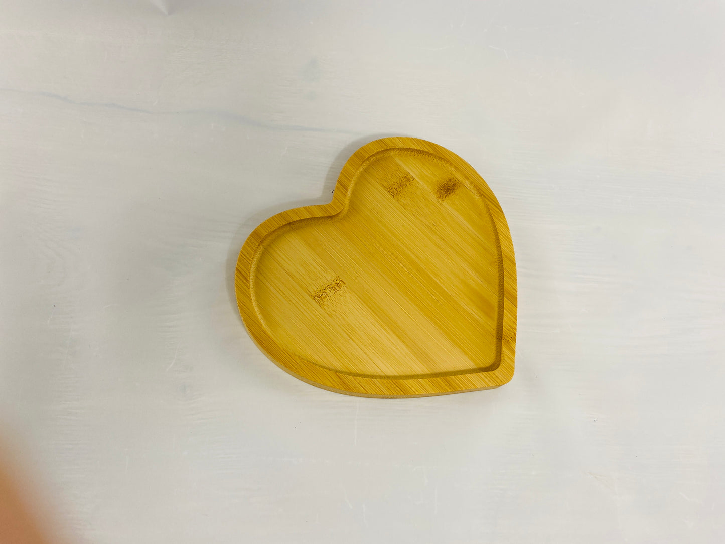 Bamboo Heart Serving Tray