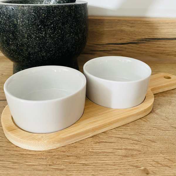 3-Piece Tapas Serving Set Round Bowls