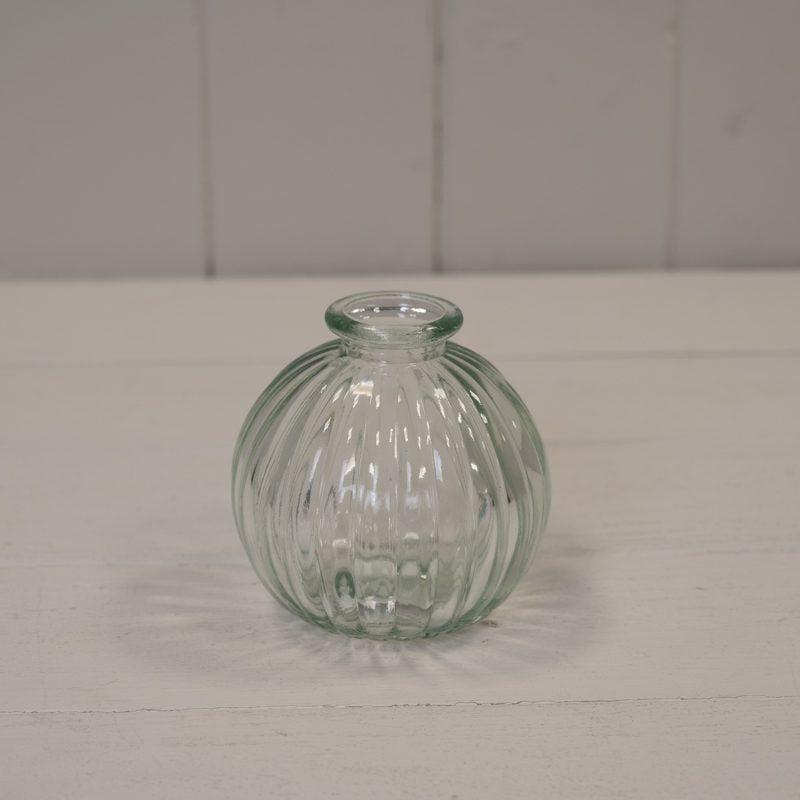 Clear Round Glass Bottle