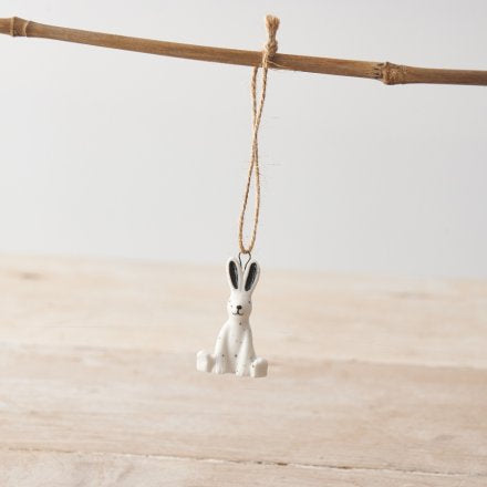 Porcelain hanging Rabbit 4cm