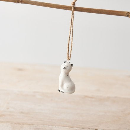 Speckled hanging Cat 4cm