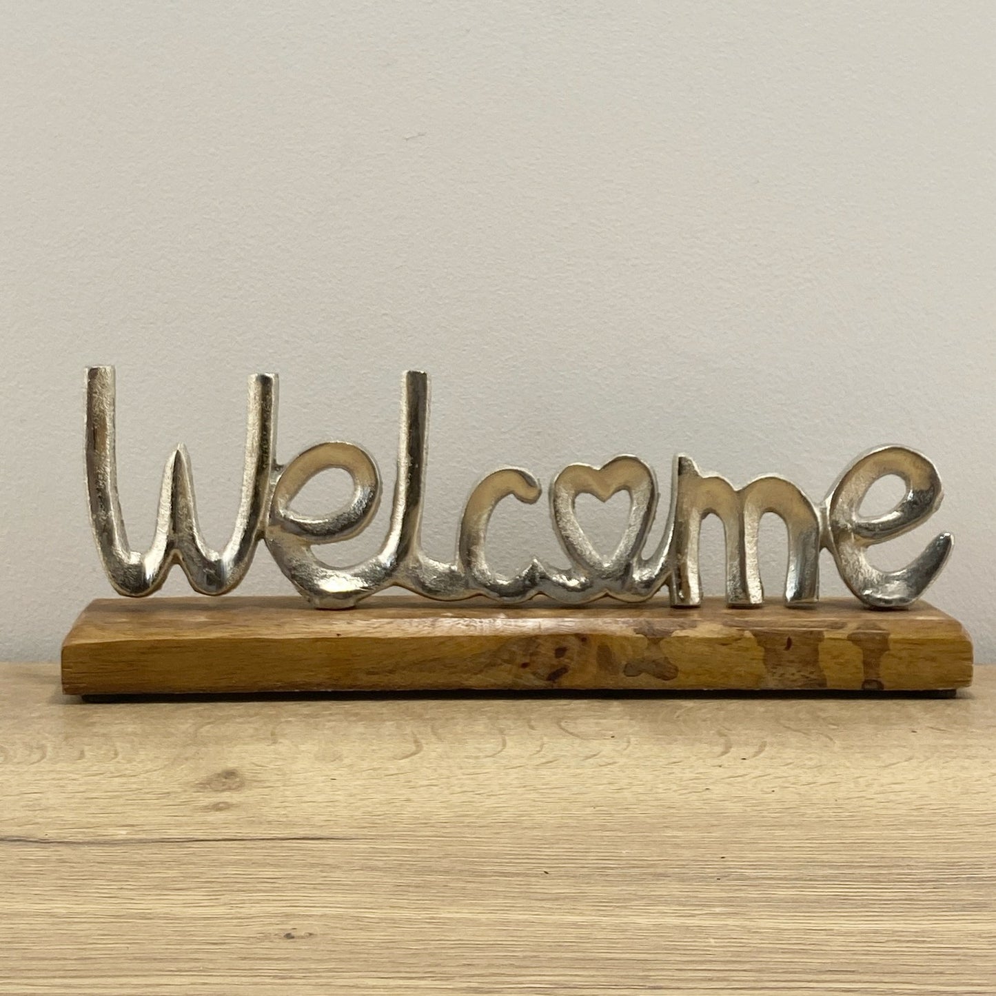 Metal Welcome sign