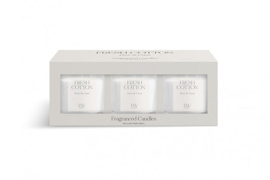 Gift set 3 small candles in Glass Jars