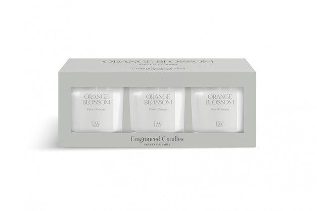 Gift set 3 small candles in Glass Jars