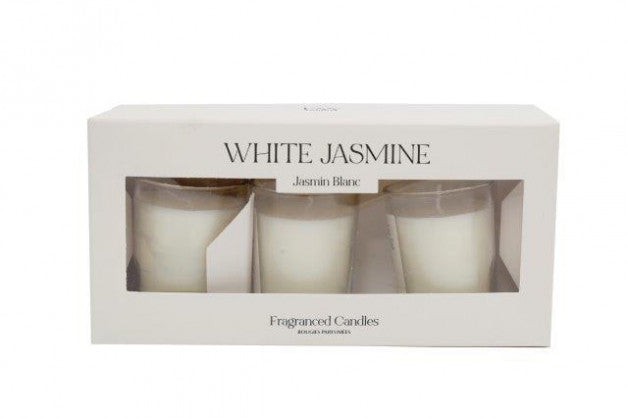Gift set 3 small candles in Glass Jars