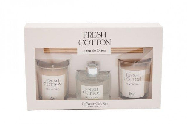 Gift set 2 x candles and diffuser in 4 Fragrances