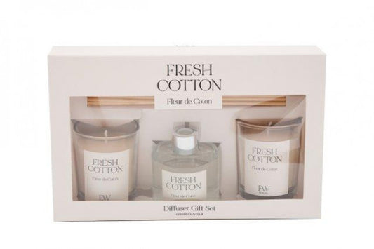 Gift set 2 x candles and diffuser in 4 Fragrances