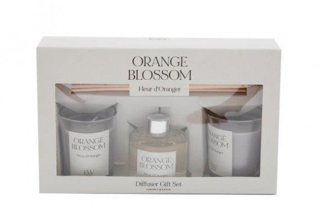 Gift set 2 x candles and diffuser in 4 Fragrances