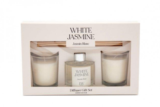 Gift set 2 x candles and diffuser in 4 Fragrances