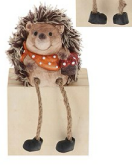 Country Hedgehog with Dangly legs in 4 Designs