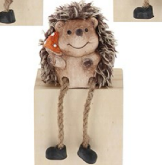 Country Hedgehog with Dangly legs in 4 Designs