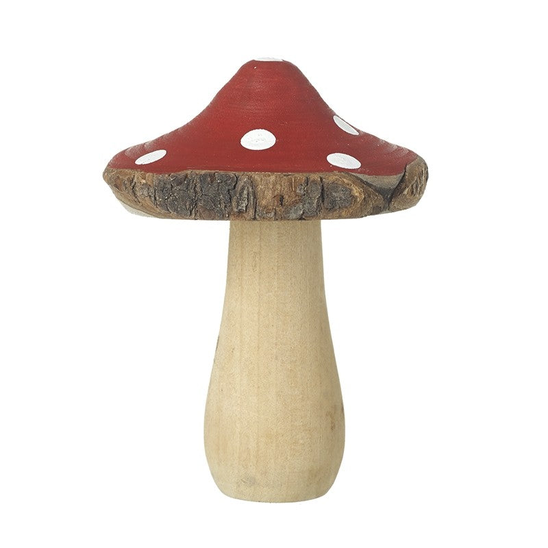 Wooden Red Spotty Top Toadstool