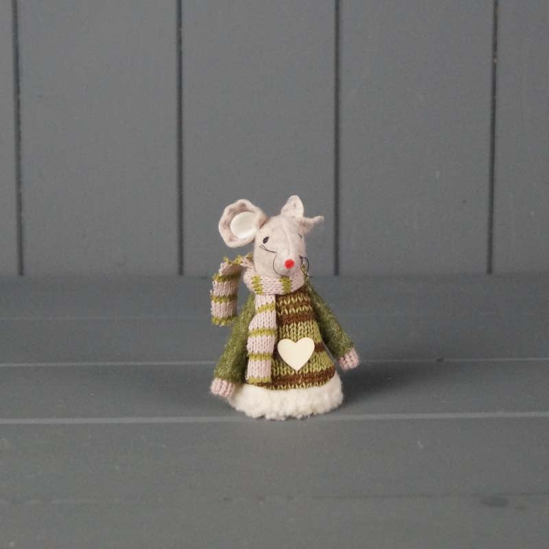 Green Fabric Mouse 8cm