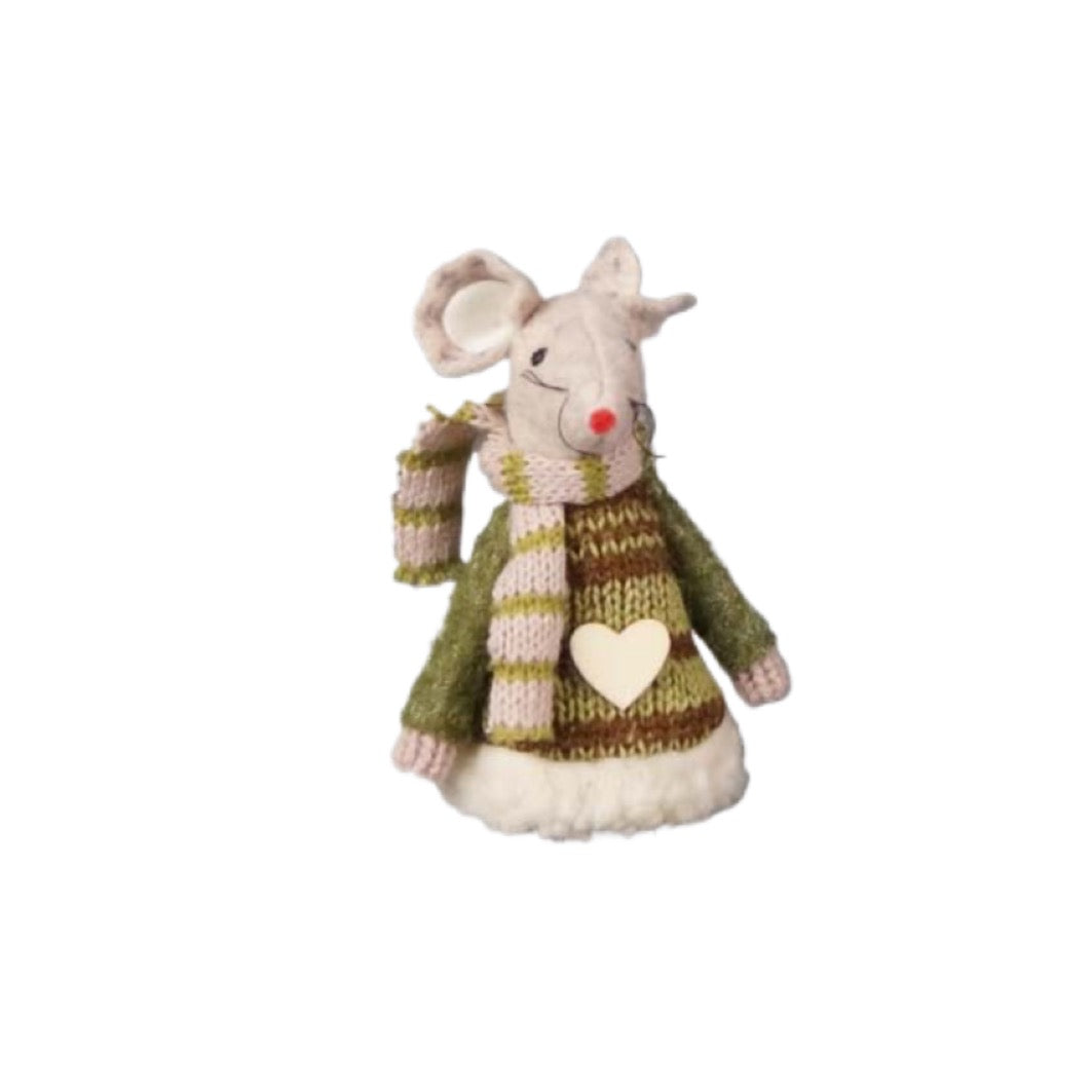 Green Fabric Mouse 8cm
