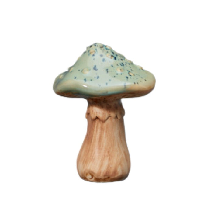 Ceramic Green Mushroom (9.5cm)