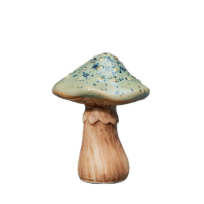 Ceramic Green Mushroom (9.5cm)