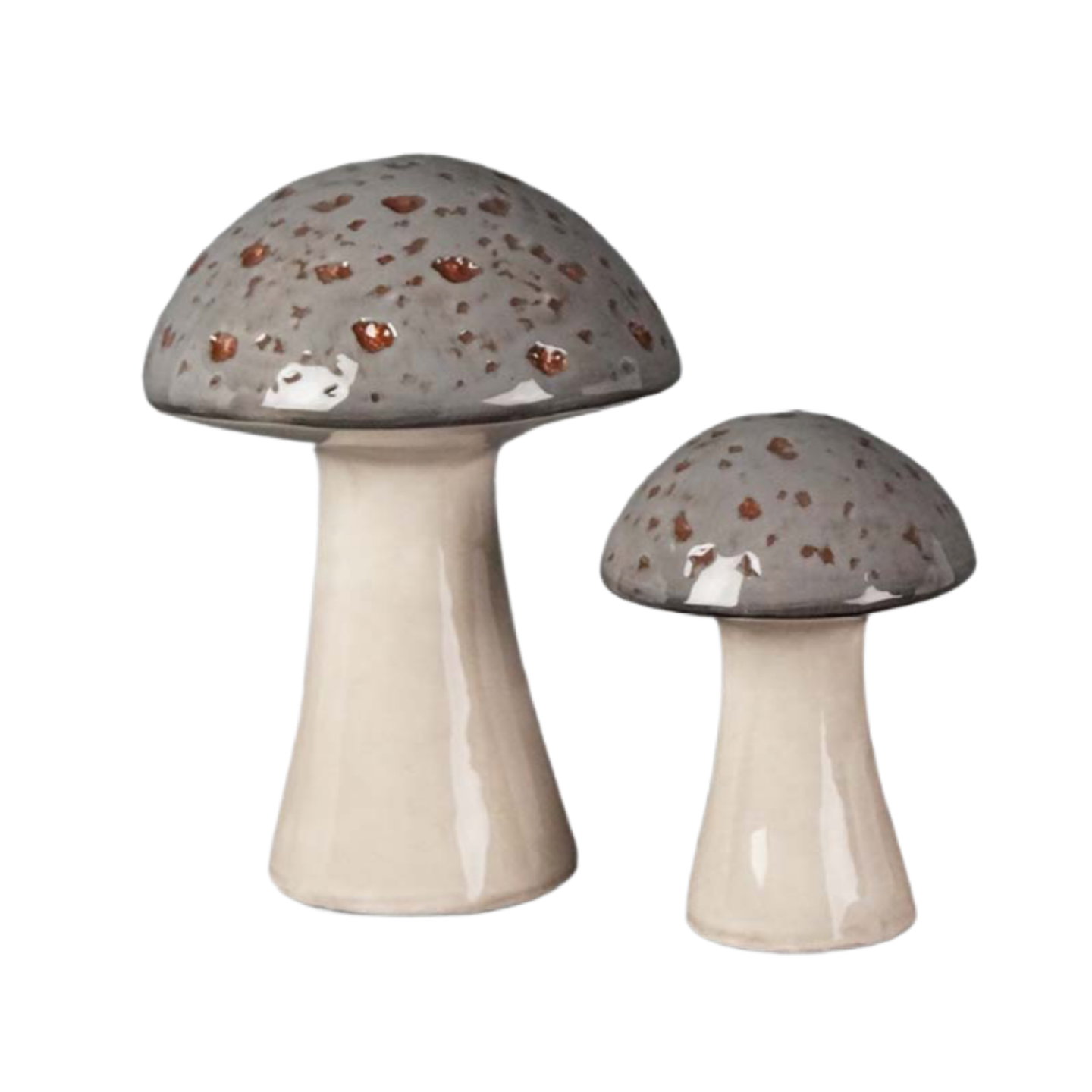 Ceramic Mushroom Grey (19cm)
