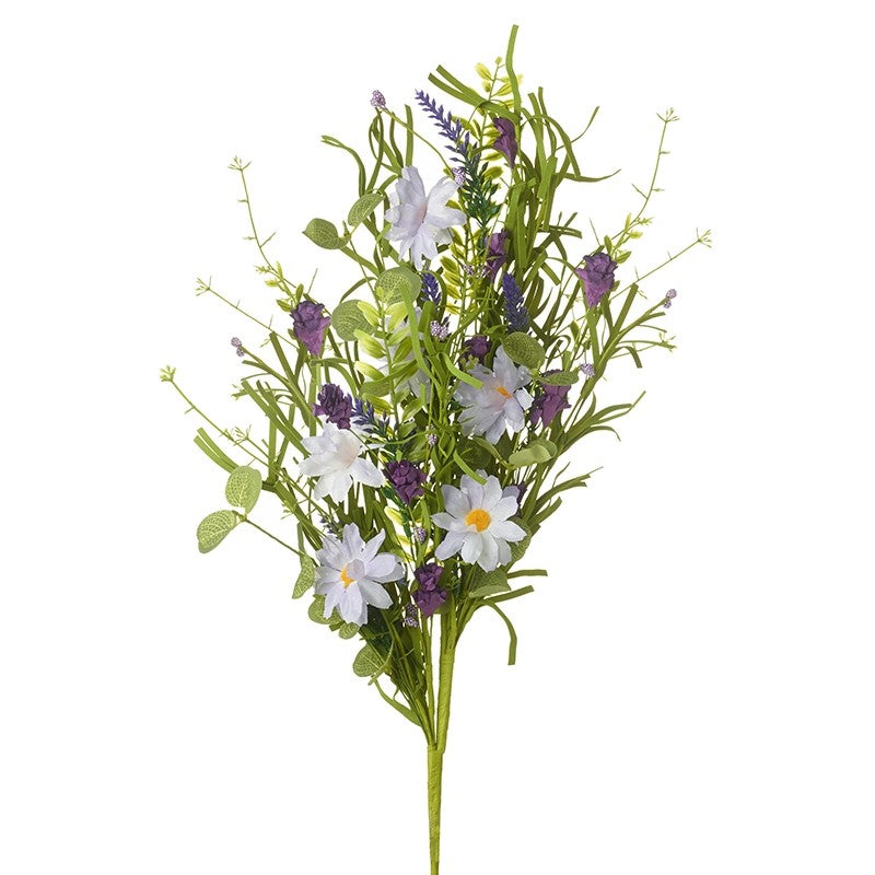 White and Purple Flower Bunch
