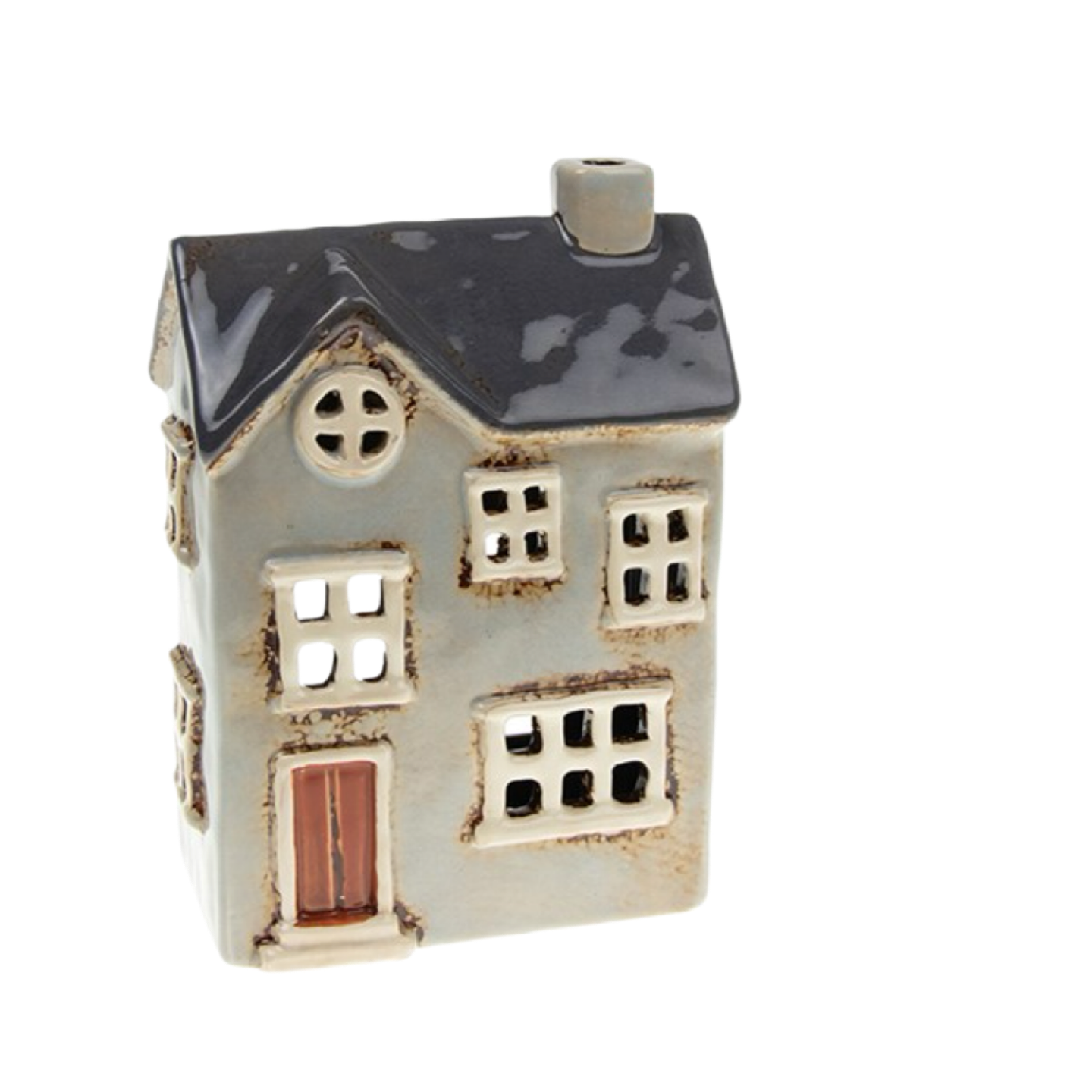 Village Pottery Country House Tealight Pale Grey