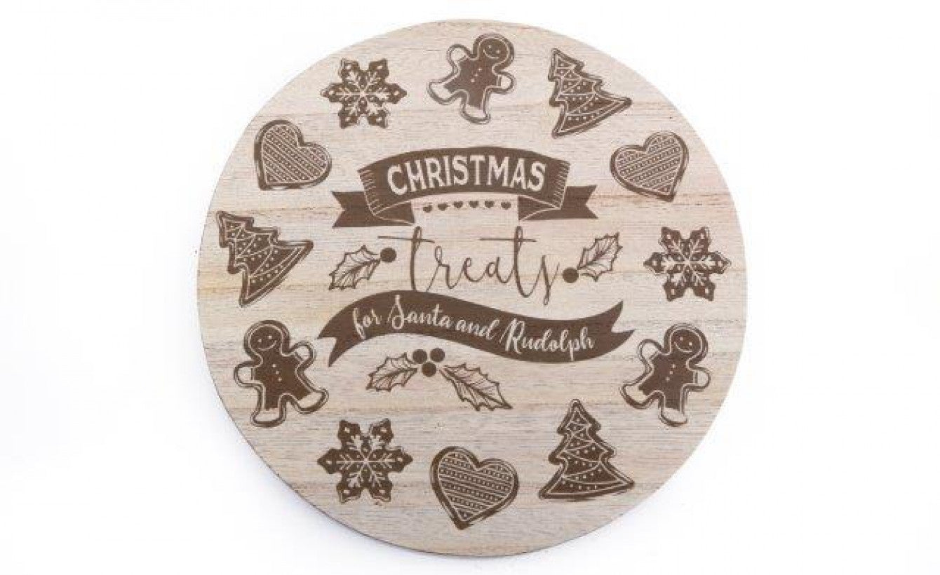 Gingerbread Santa Treat Plate