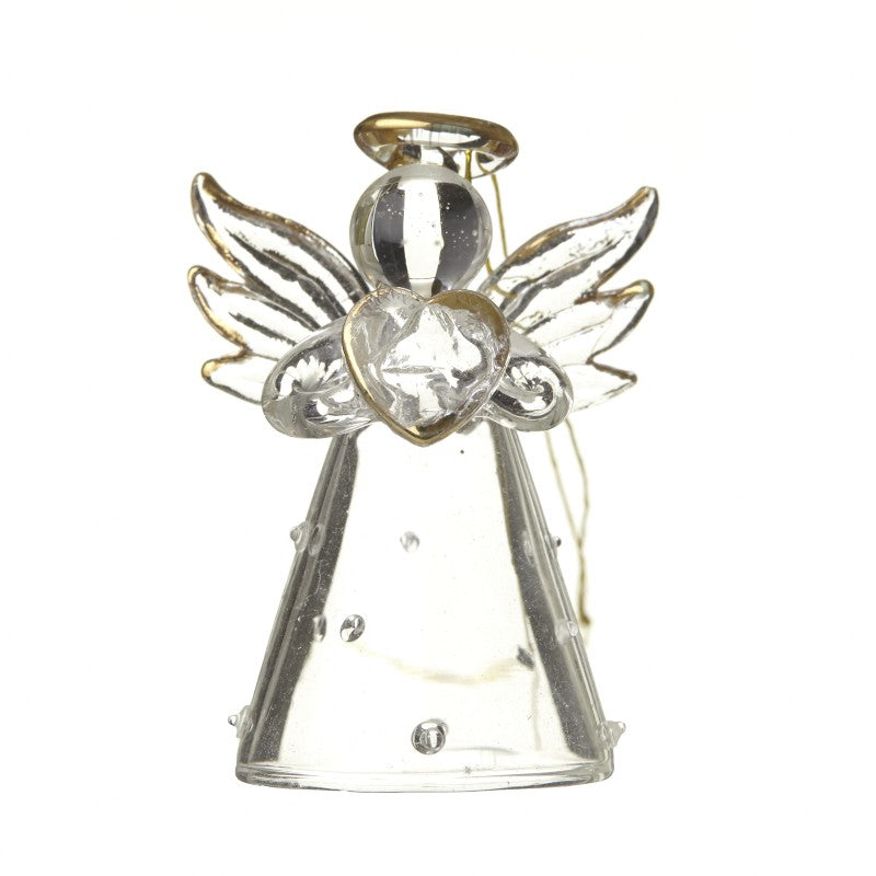 Hanging Glass Polja Dot Angel with Heart