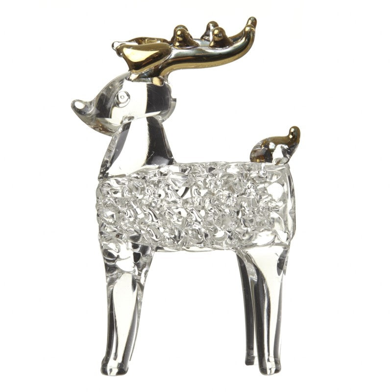 Hanging Glass Reindeer