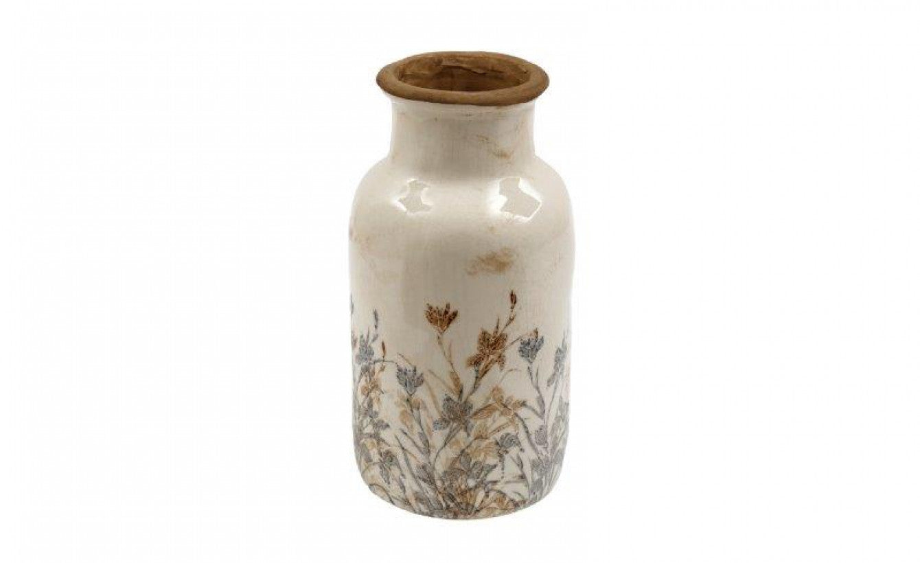 13X25.5CM FLORAL PATTERN VASE