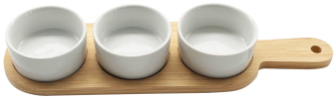 4-Piece Tapas Serving Set Round Bowls
