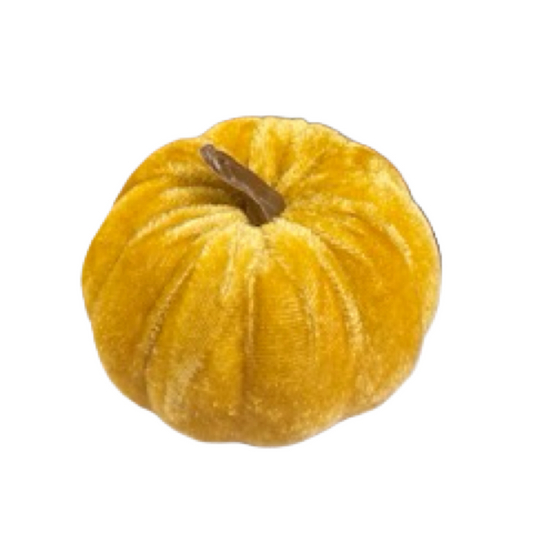 light Orange Velvet Pumpkin in 3 sizes