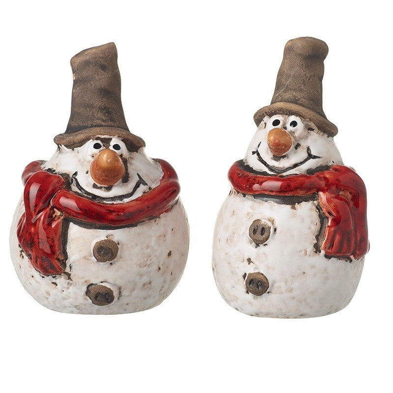 Stoneware Snowman Figure