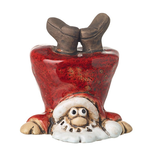 Stoneware Upside Down Santa