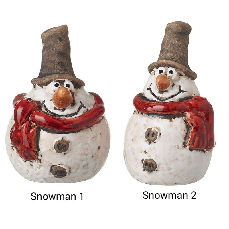 Stoneware Snowman Figure