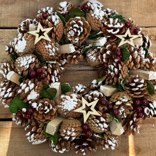 Rustic Red Berry Wreath