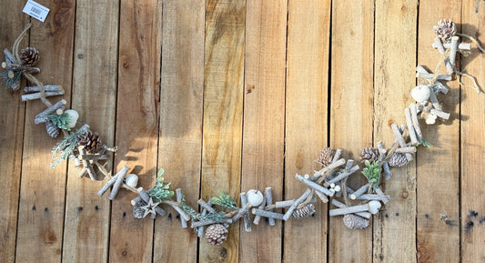 Rustic White Berry Rope Garland - 1.6m