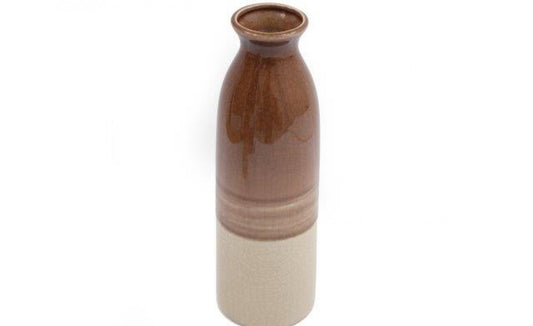 Natural Interiors Brown Crackled Vase -  small