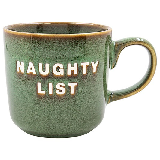 Xmas Jolly Green Naughty List Mug
