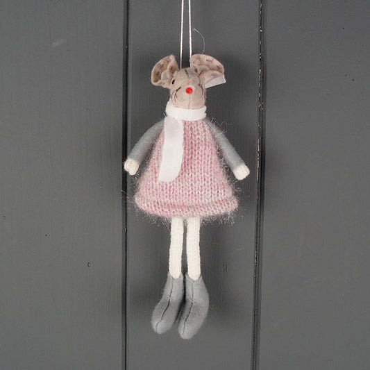 Pink Hanging Mouse