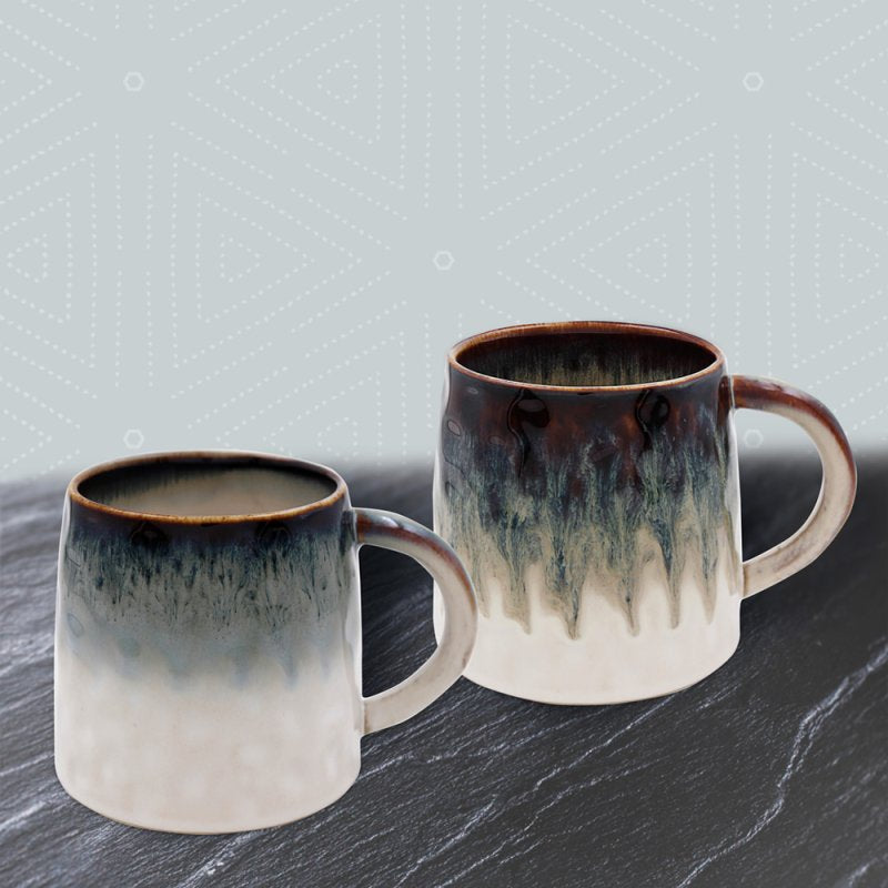 Reactive Glaze mug boxed set of 2