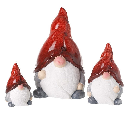 Ceramic Gonk In Red Hat available in small, medium and large