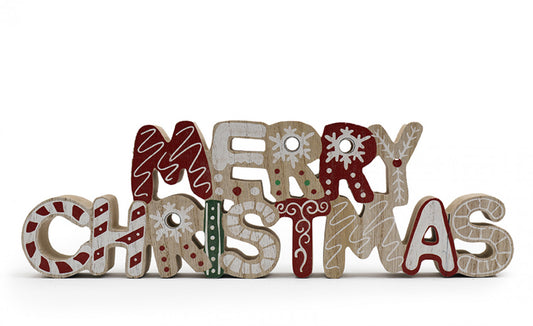 30cm Gingerbread Merry Christmas Deco