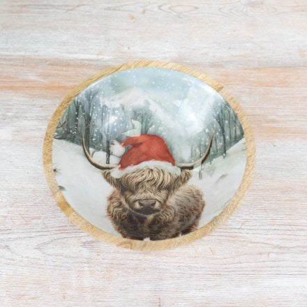 WINTER HIGHLAND COW BOWL In Small and Large