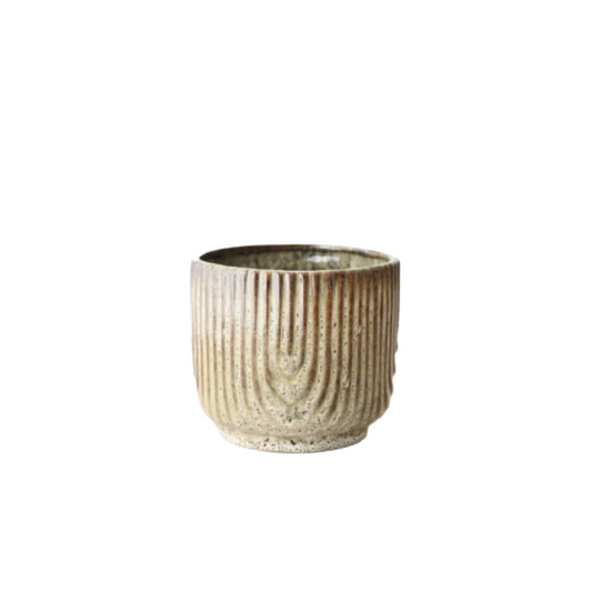 Brown Glazed Pot 14cm