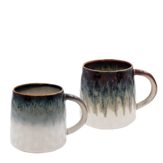 Reactive Glaze mug boxed set of 2